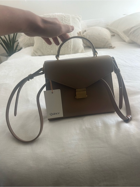 Quince Handbags - ** New with Tags - Quince Italian Leather Top Handle